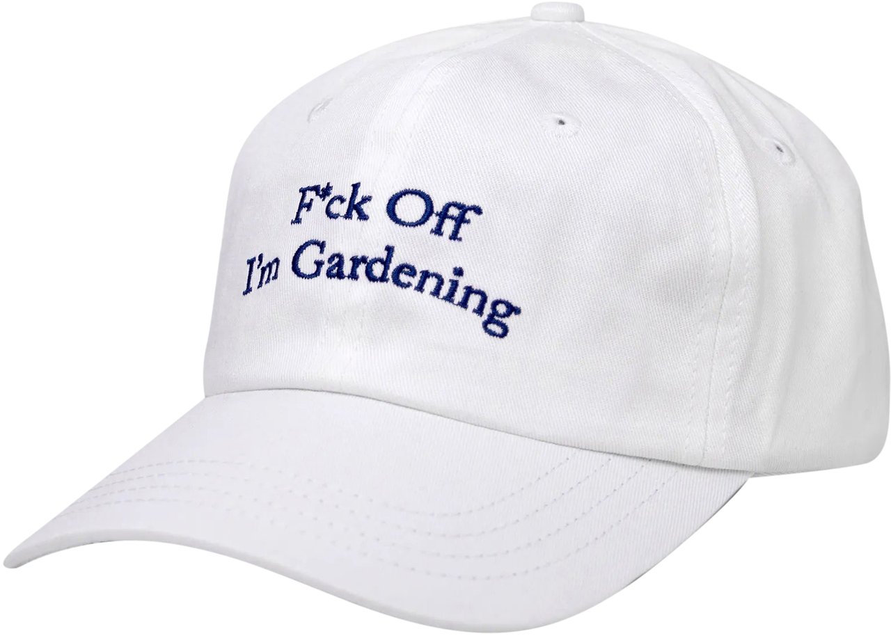 Bram's Fruit F*ck Off I'm Gardening Cap - White Wit