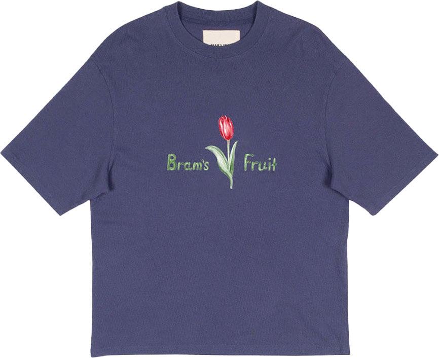 Bram's Fruit Tulip Aquarel T-Shirt - Blue Blauw