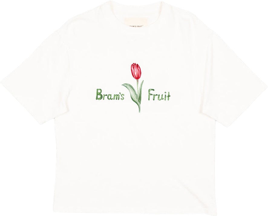 Bram's Fruit Tulip Aquarel T-Shirt - White Wit