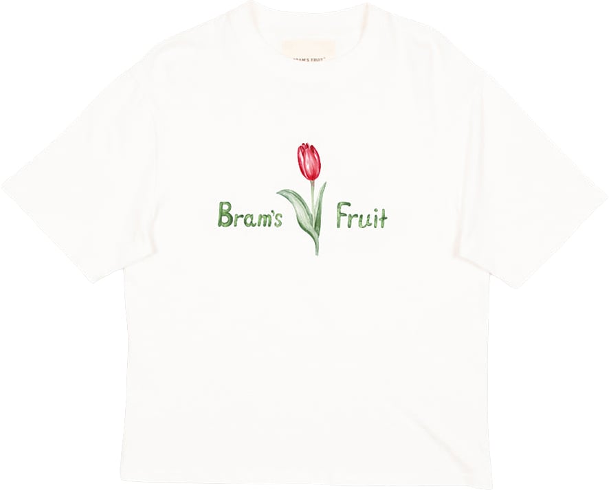 Bram's Fruit Tulip Aquarel T-Shirt - White Wit