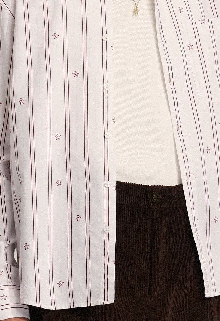 Bram's Fruit Lemon Pattern Shirt - Red Rood