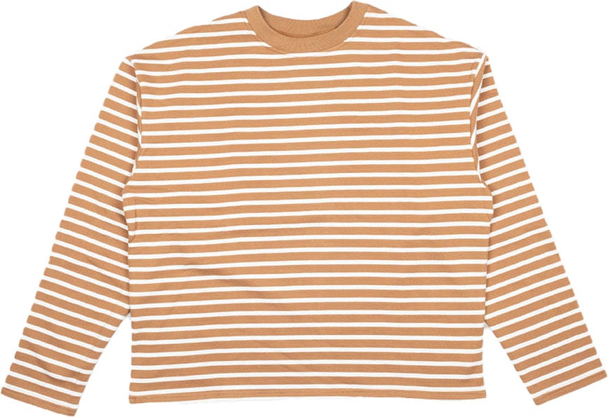 Bram's Fruit Striped Lemon Sweat - Khaki Groen