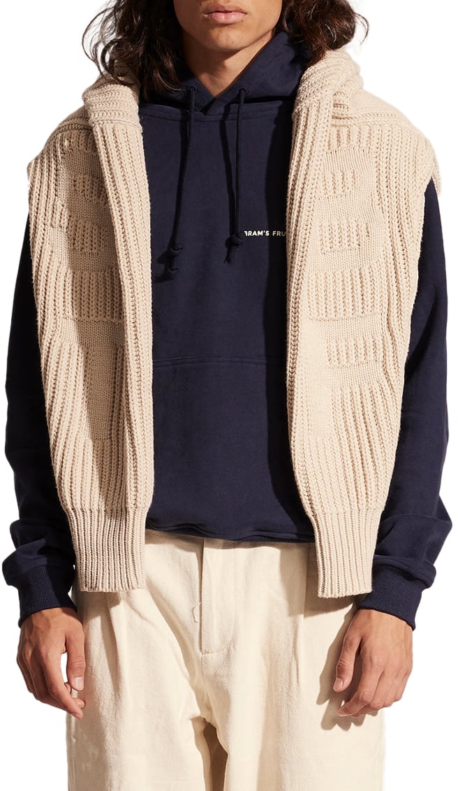 Bram's Fruit Text Hoodie - Navy Blauw