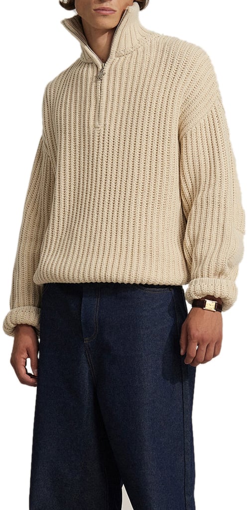 Bram's Fruit Fisherman Knit - Beige Beige