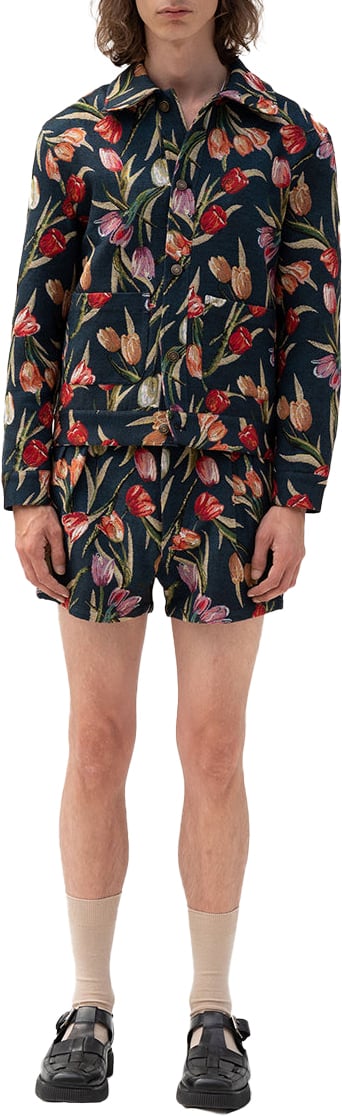 Bram's Fruit Flower Jacket - Dark Navy Blauw