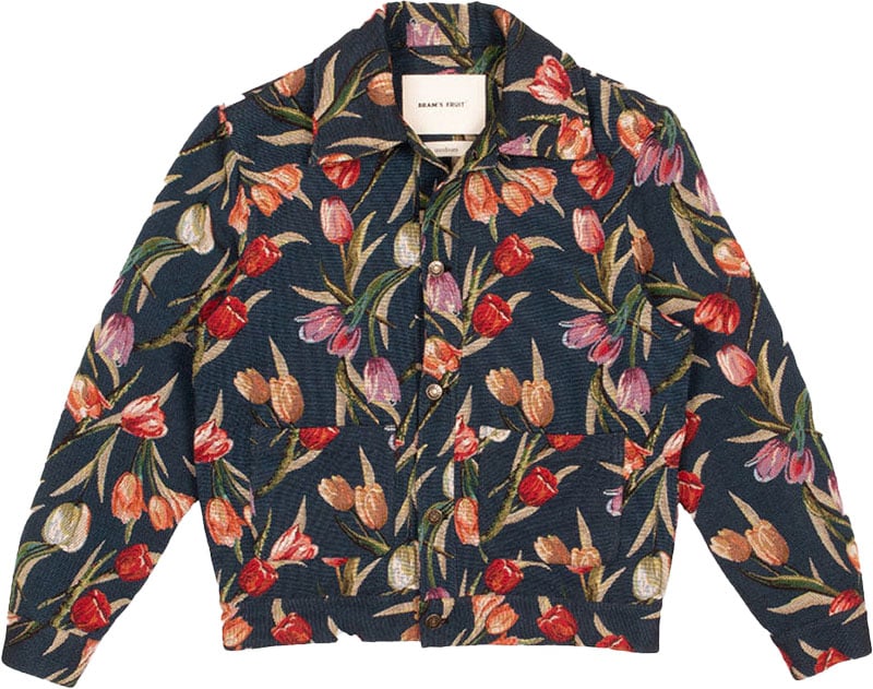 Bram's Fruit Flower Jacket - Dark Navy Blauw