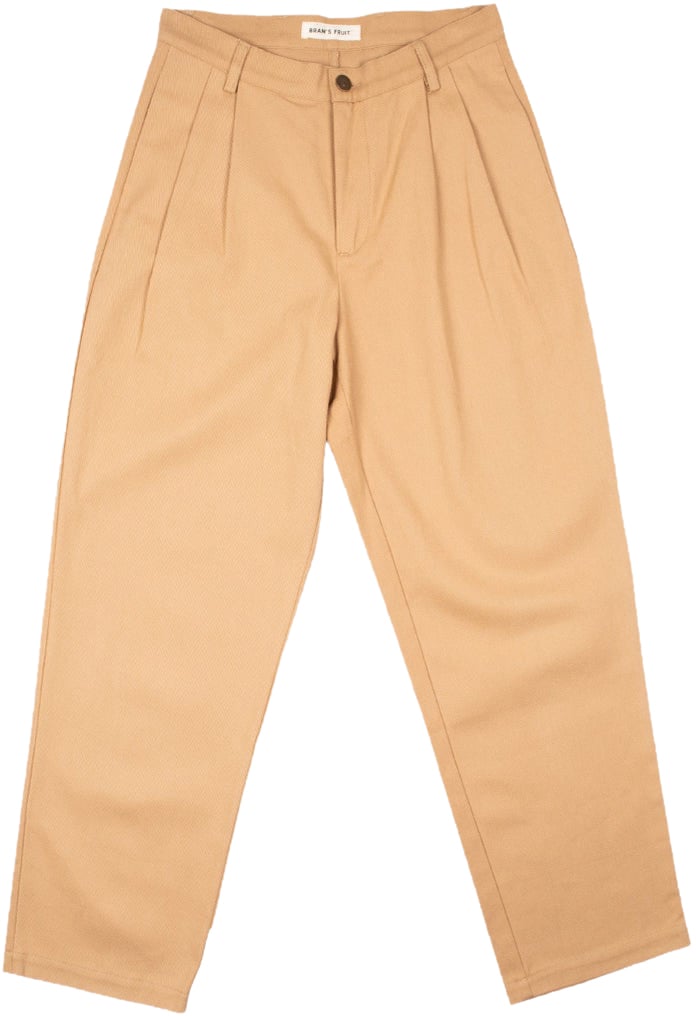 Bram's Fruit Twill Trousers - Khaki Groen