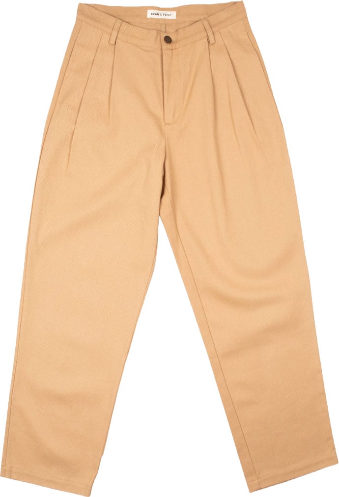 Bram's Fruit Twill Trousers - Khaki Groen