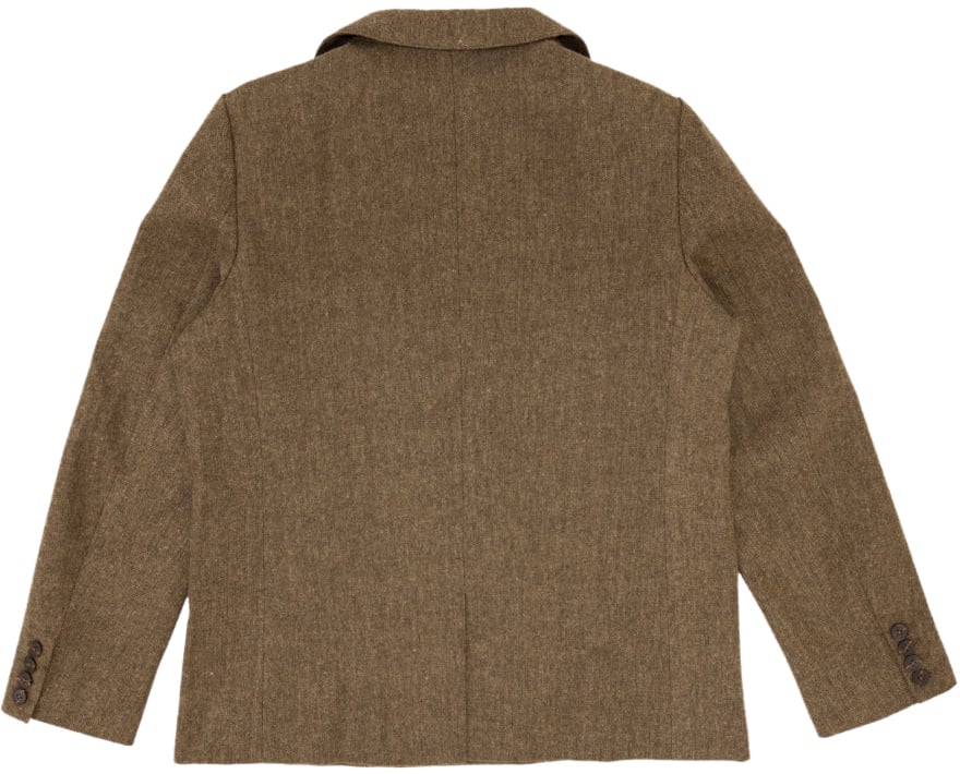 Bram's Fruit Double Breasted Suit Jacket - Brown Bruin