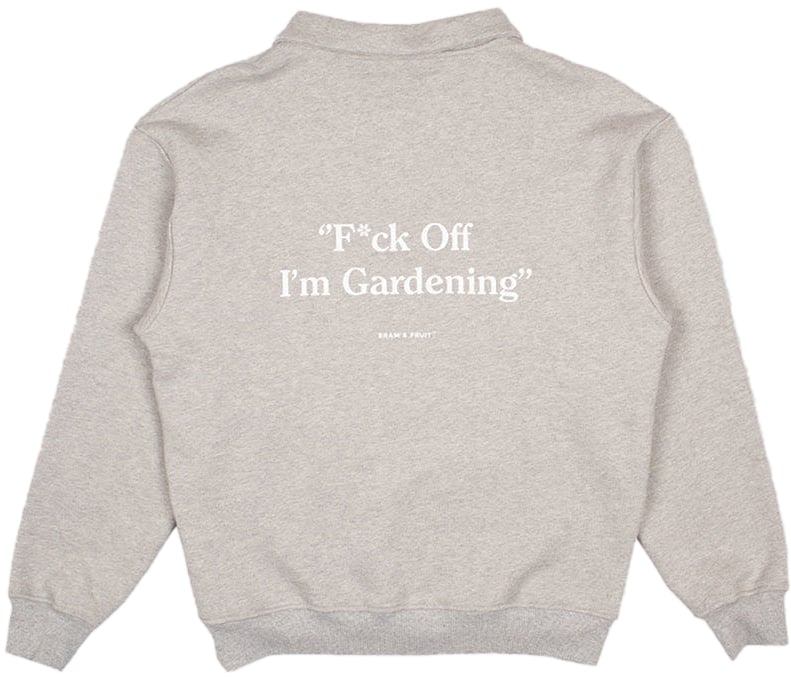 Bram's Fruit Polo Sweat - Light Grey Grijs