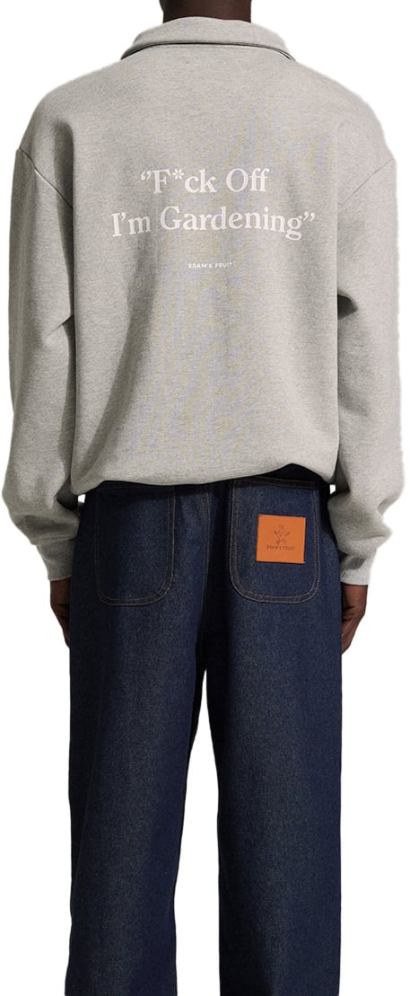 Bram's Fruit Polo Sweat - Light Grey Grijs