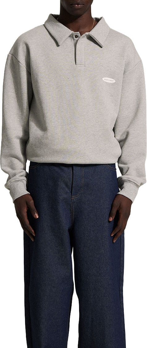 Bram's Fruit Polo Sweat - Light Grey Grijs