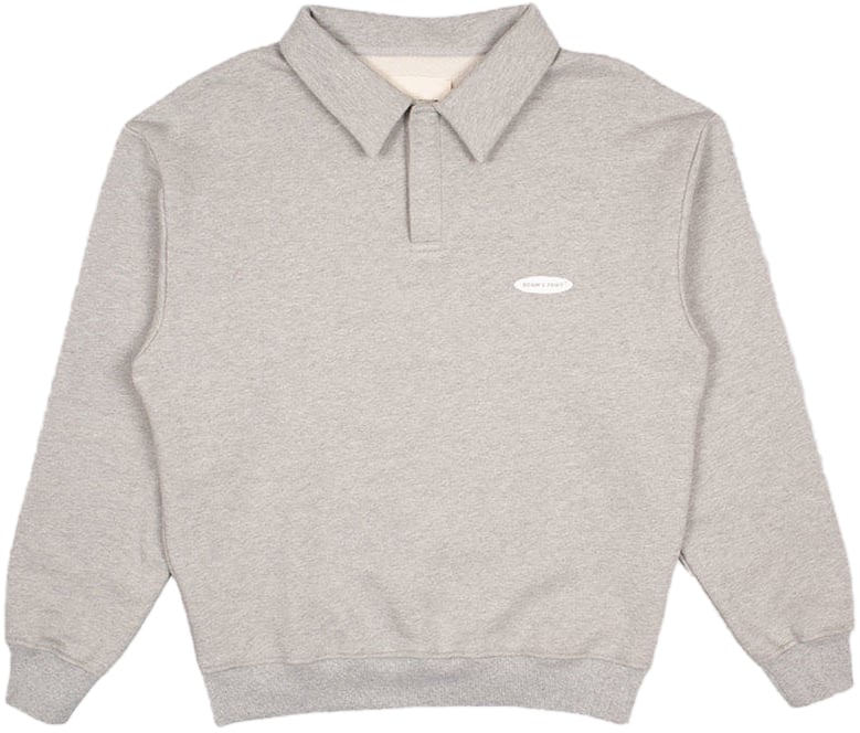 Bram's Fruit Polo Sweat - Light Grey Grijs