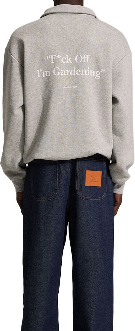 Bram's Fruit Polo Sweat - Light Grey Grijs