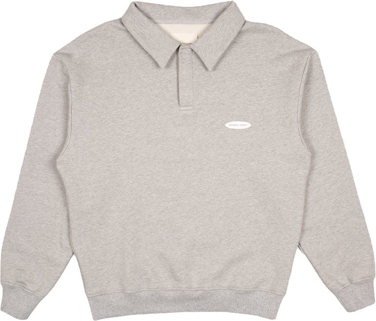 Bram's Fruit Polo Sweat - Light Grey Grijs