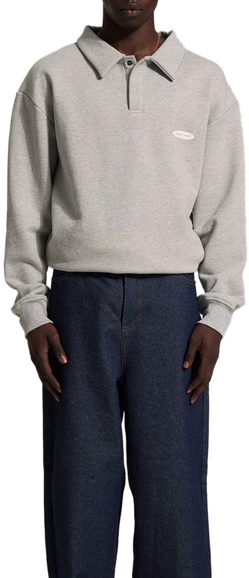 Bram's Fruit Polo Sweat - Light Grey Grijs