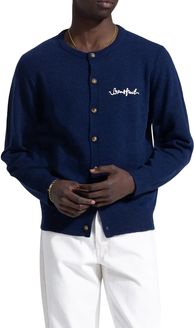 Bram's Fruit Boxing Glove Button Up - Navy Blauw