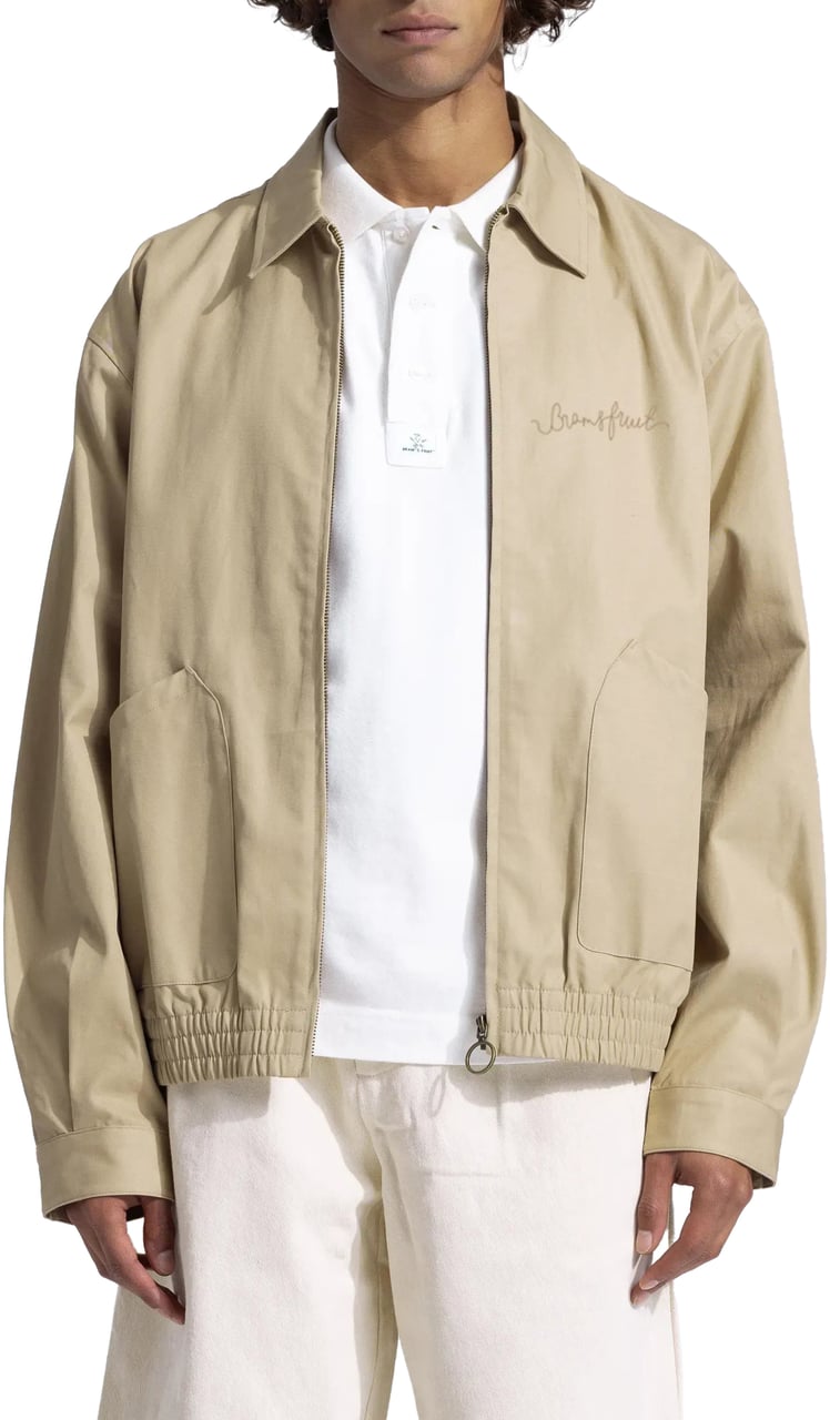 Bram's Fruit Chain Stitch Garden Hose jacket- Beige Beige