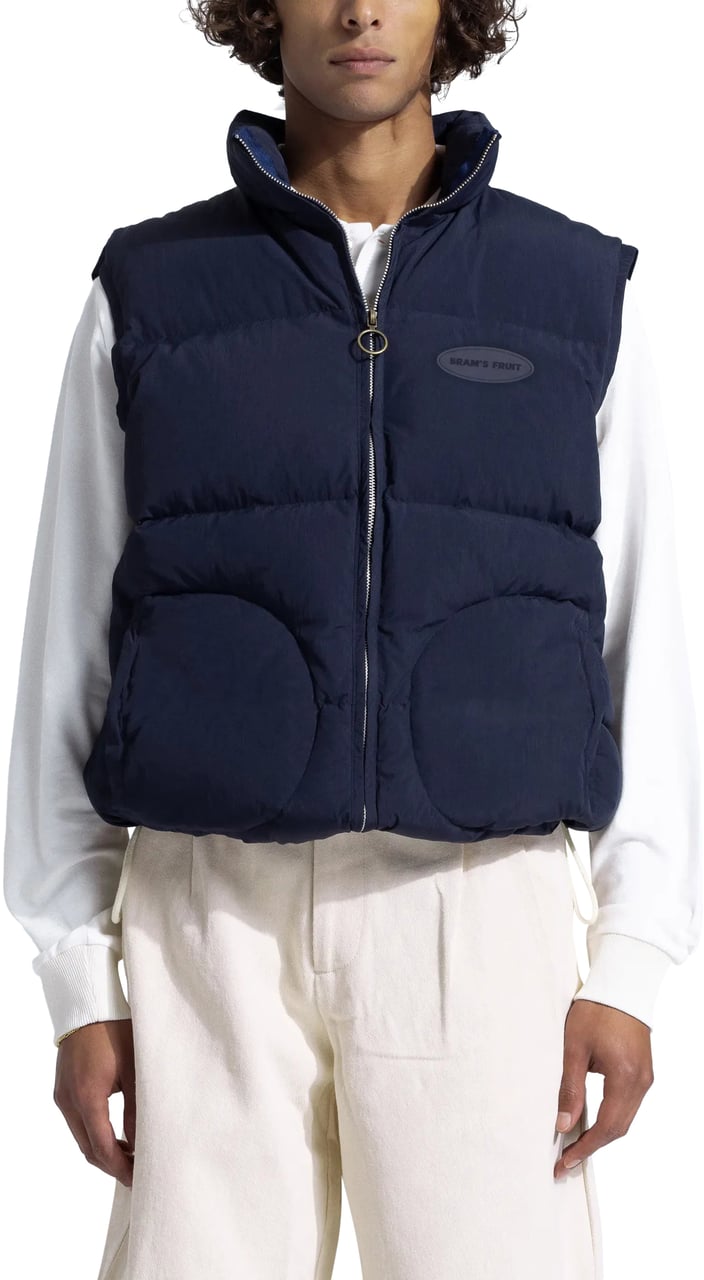 Bram's Fruit Boxing Glove Bodywarmer - Navy Blauw