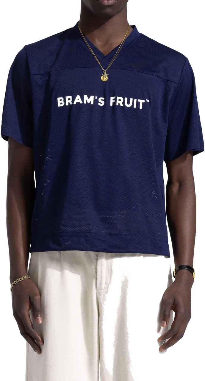Bram's Fruit Mesh Soccer T-Shirt - Navy Blauw