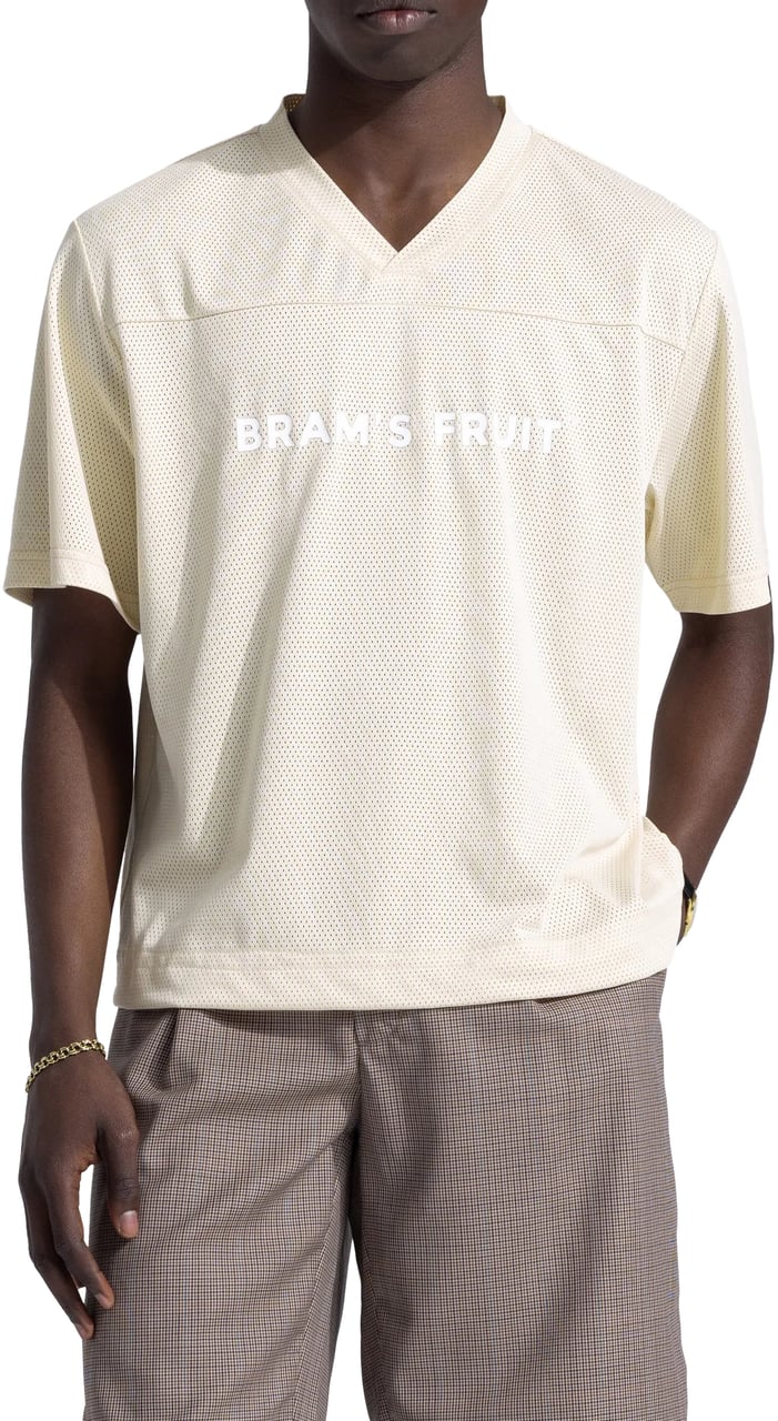 Bram's Fruit Mesh Soccer T-Shirt - Beige Beige