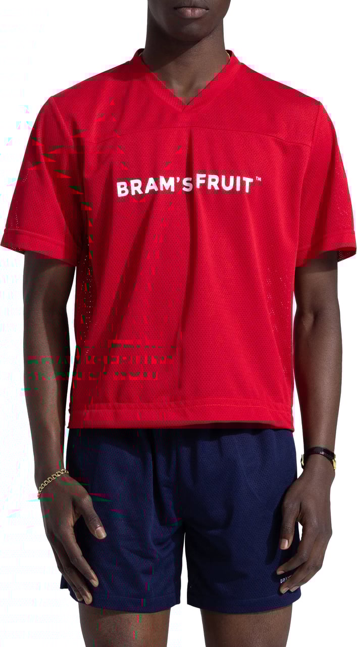 Bram's Fruit Mesh Soccer T-Shirt - Red Rood