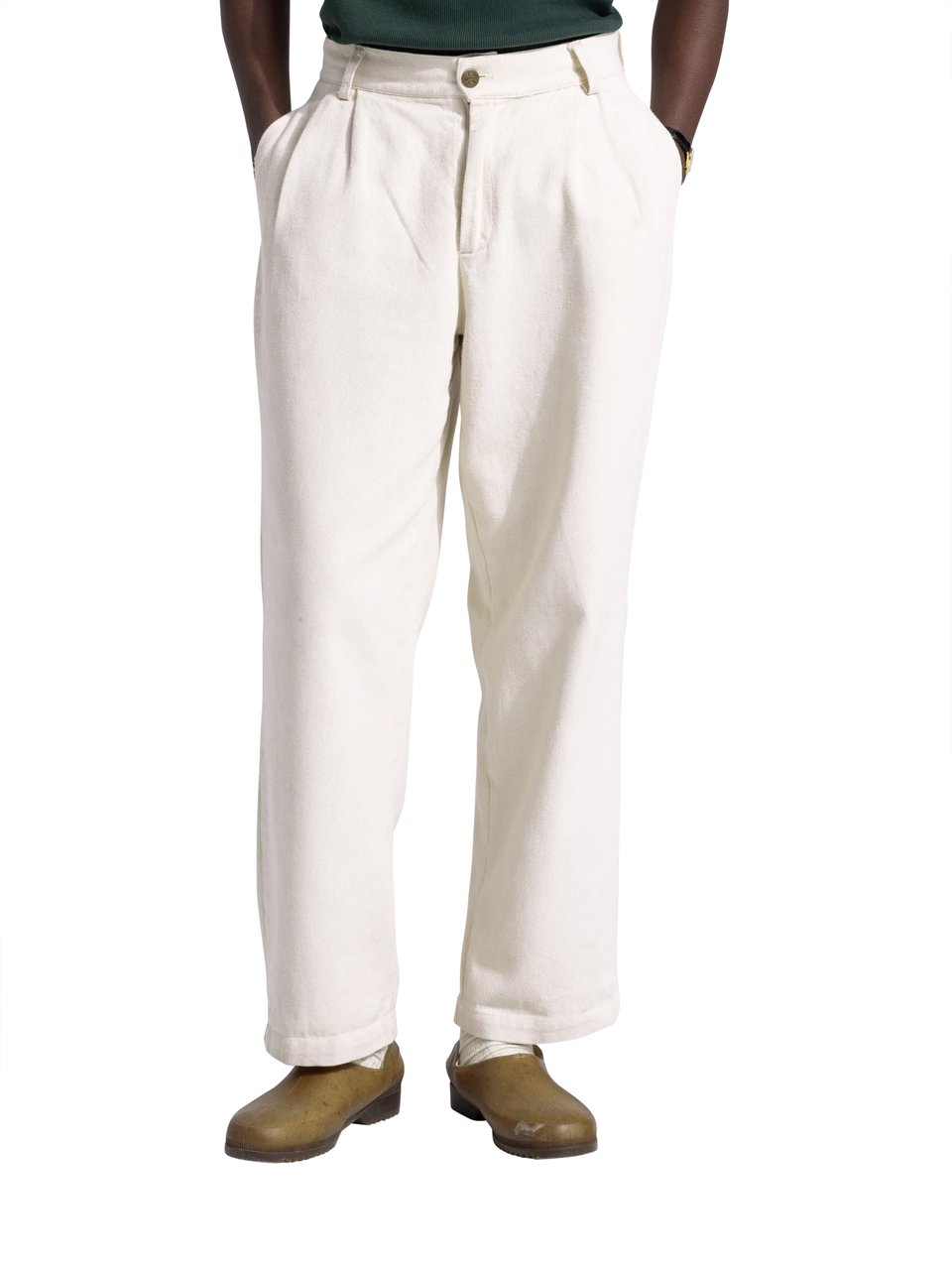 Bram's Fruit Twill Trousers - Beige Beige