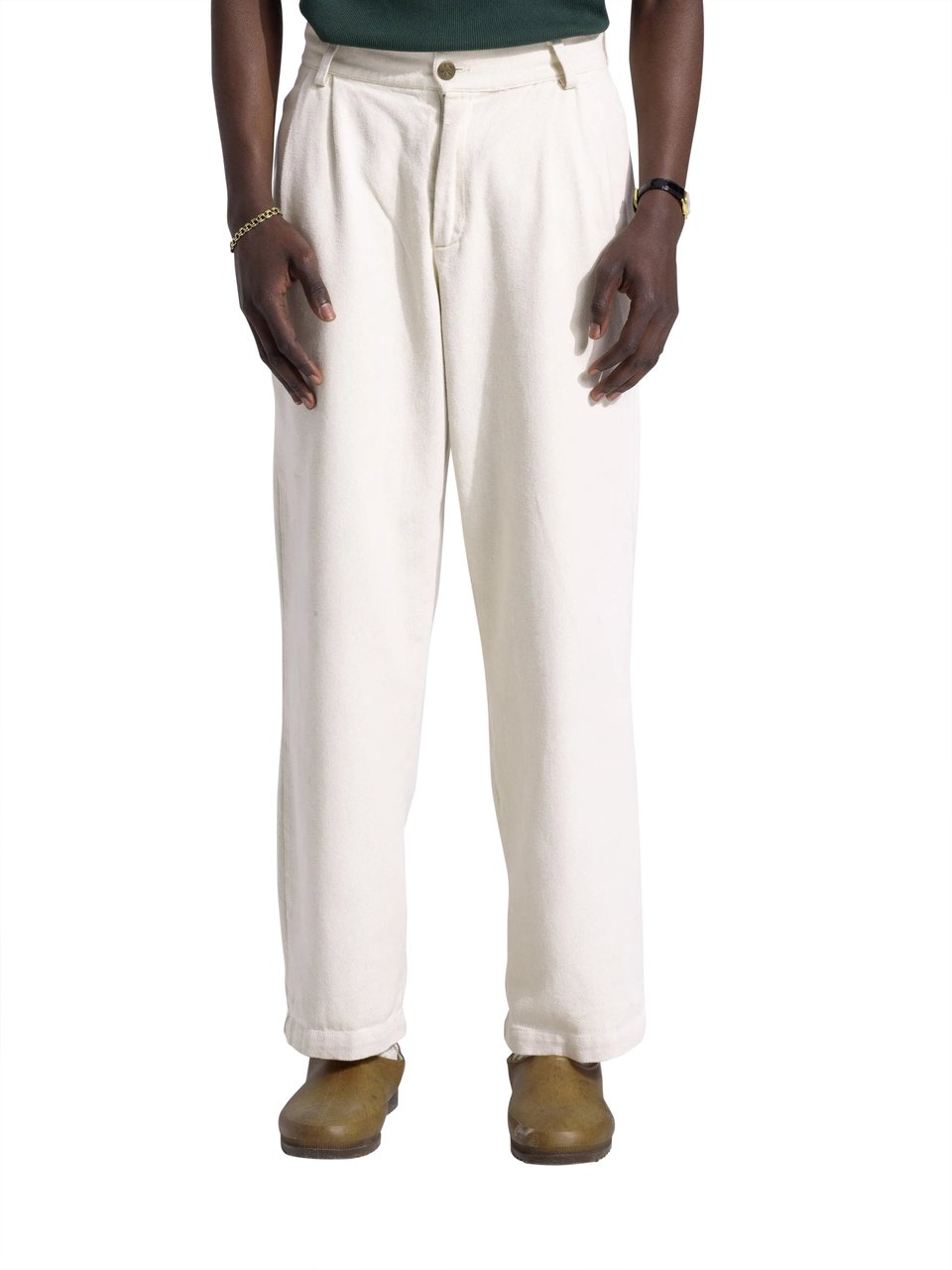 Bram's Fruit Twill Trousers - Beige Beige