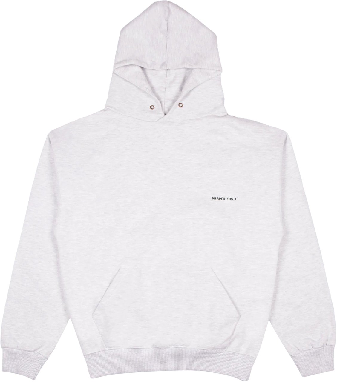 Bram's Fruit Eyelet Hoodie - Grey Melange Grijs