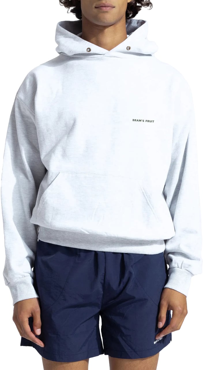 Bram's Fruit Eyelet Hoodie - Grey Melange Grijs