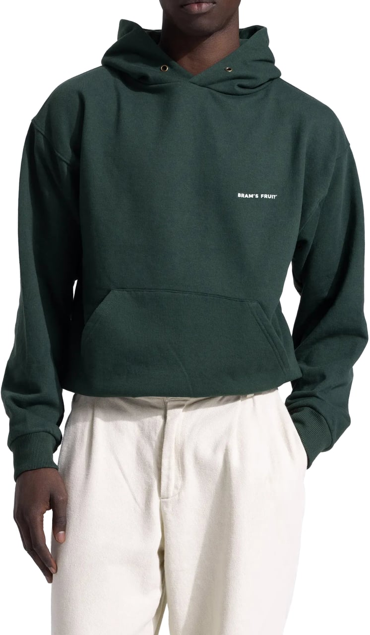 Bram's Fruit Eyelet Hoodie - Dark Green Groen