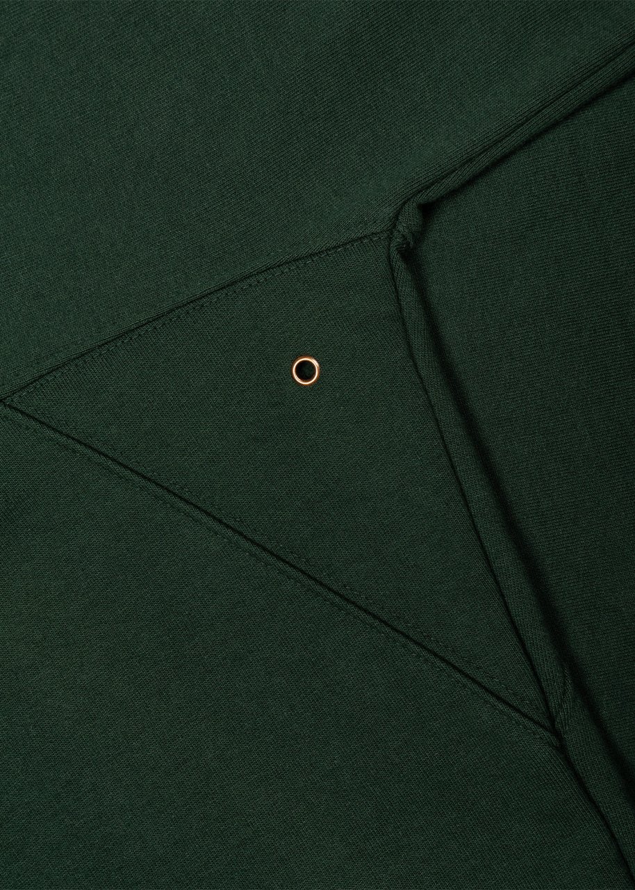 Bram's Fruit Eyelet Hoodie - Dark Green Groen
