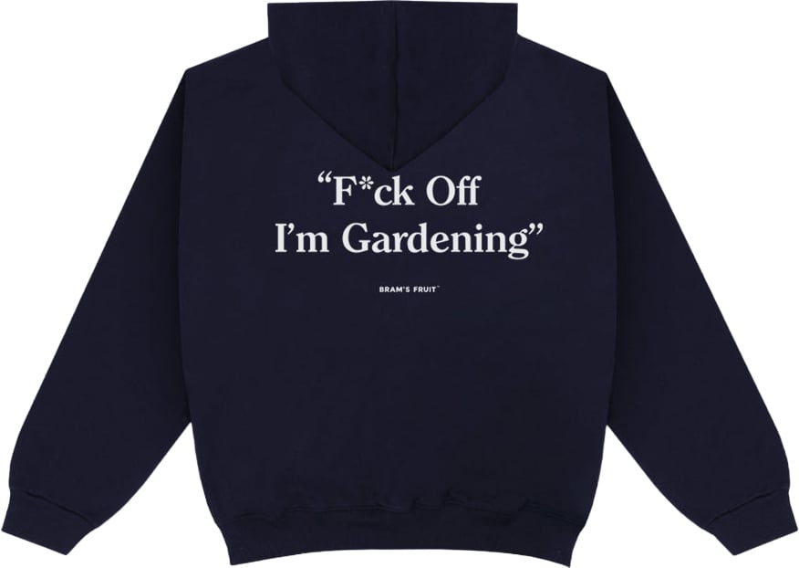 Bram's Fruit F*ck Off I'm Gardening Hoodie - Navy Blauw