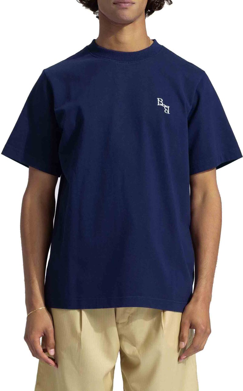 Bram's Fruit Monogram T-Shirt - Navy Blauw