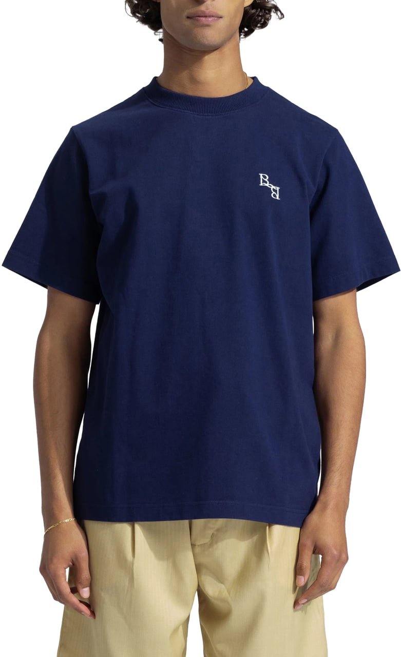 Bram's Fruit Monogram T-Shirt - Navy Blauw