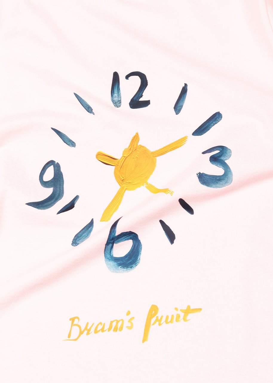 Bram's Fruit Clock Acrylic T-Shirt - Light Pink Roze