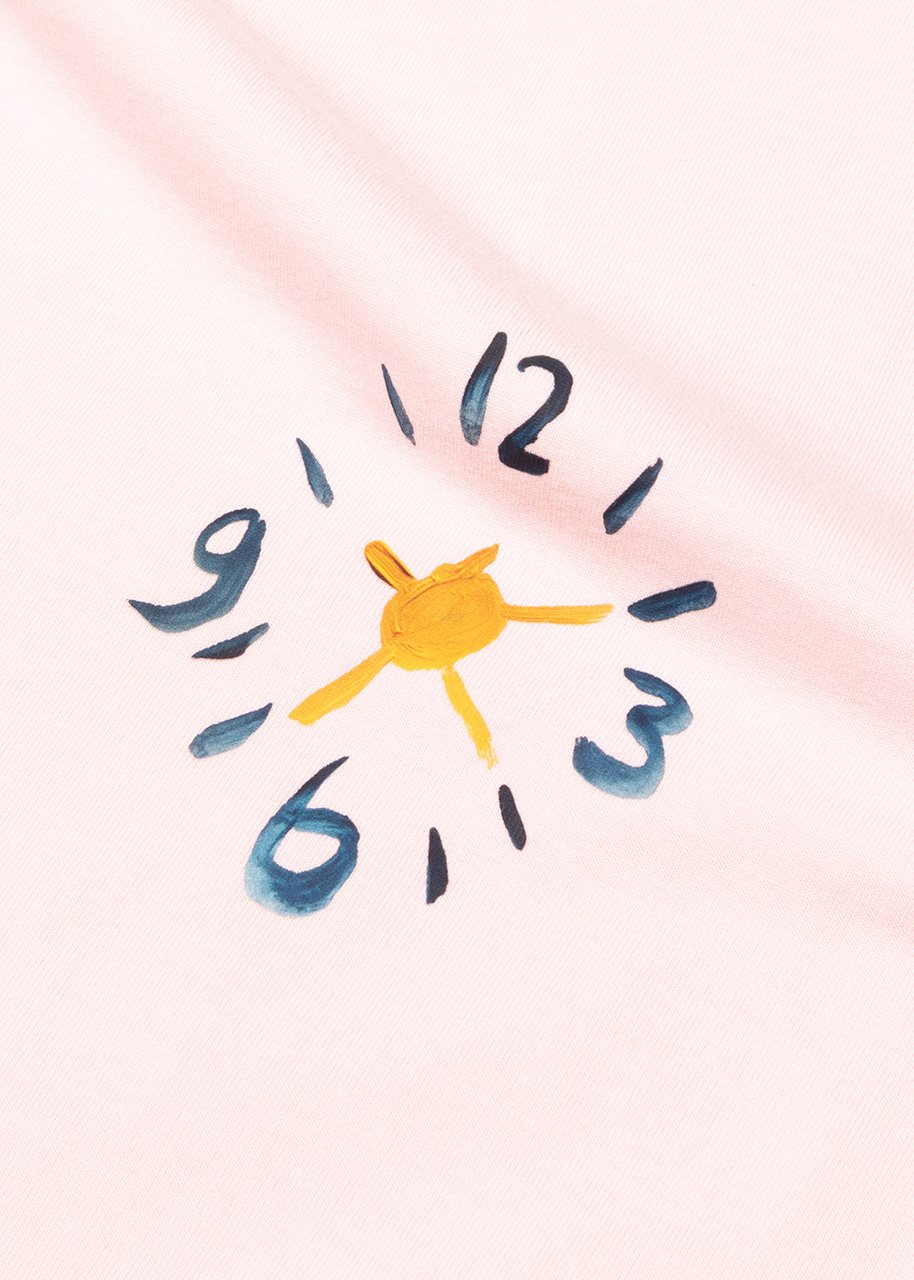 Bram's Fruit Clock Acrylic T-Shirt - Light Pink Roze