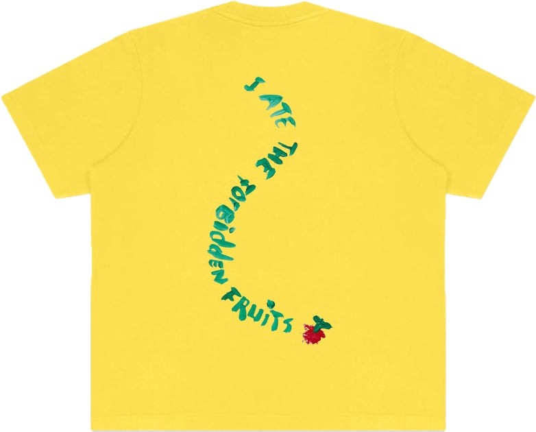 Bram's Fruit Snake Acrylic T-Shirt - Yellow Geel