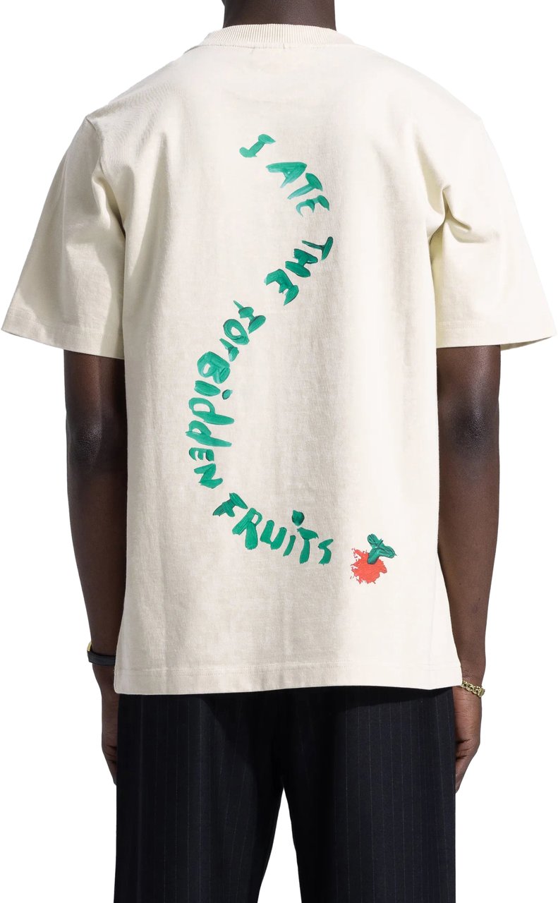 Bram's Fruit Snake Acrylic T-Shirt - Beige Beige