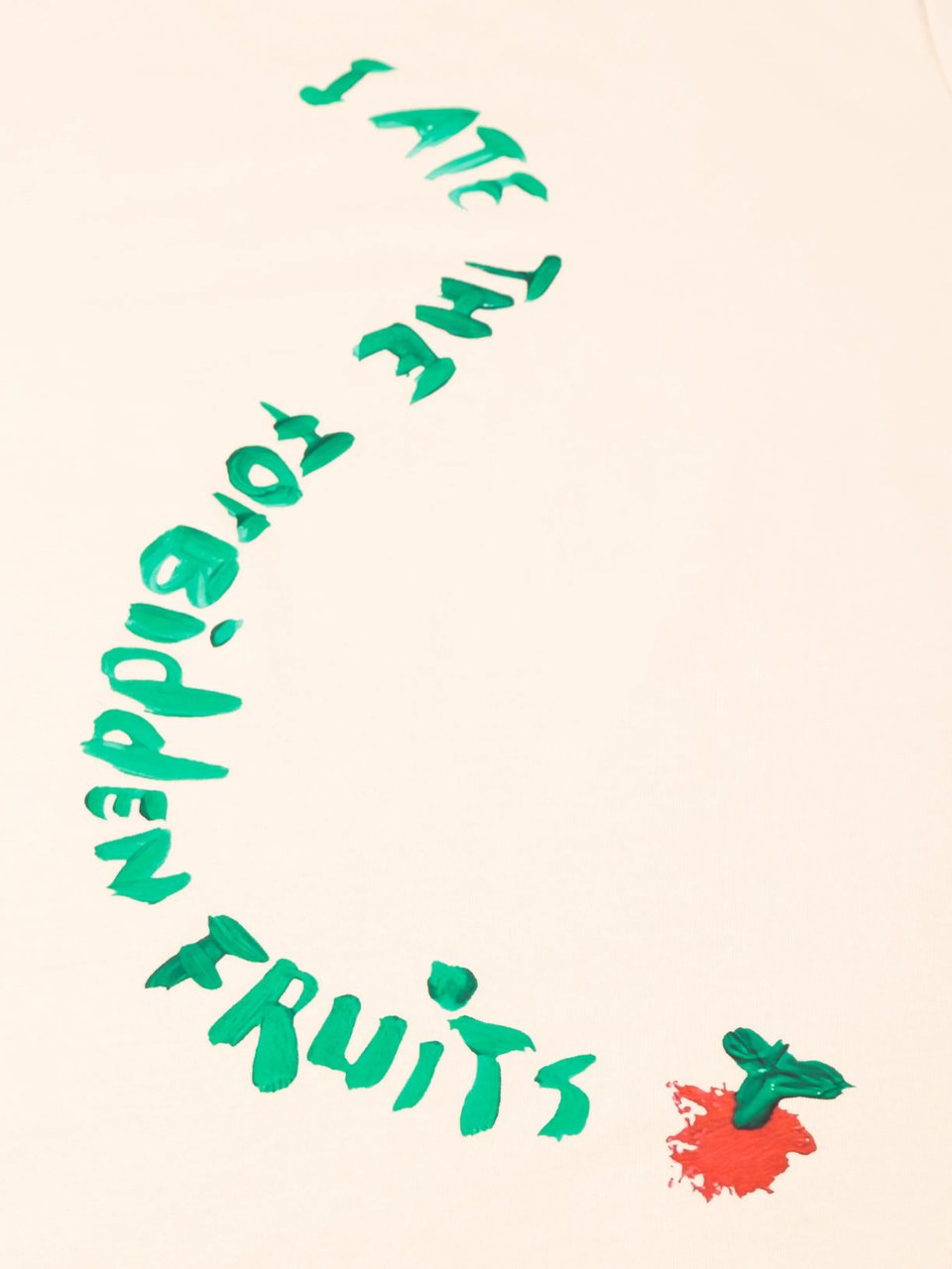 Bram's Fruit Snake Acrylic T-Shirt - Beige Beige