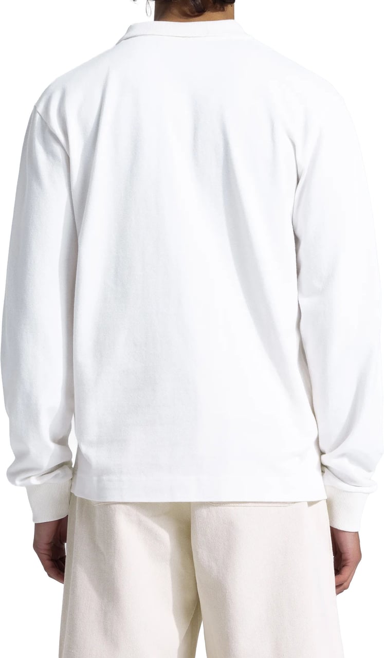 Bram's Fruit Pique Polo Longsleeve - White Wit