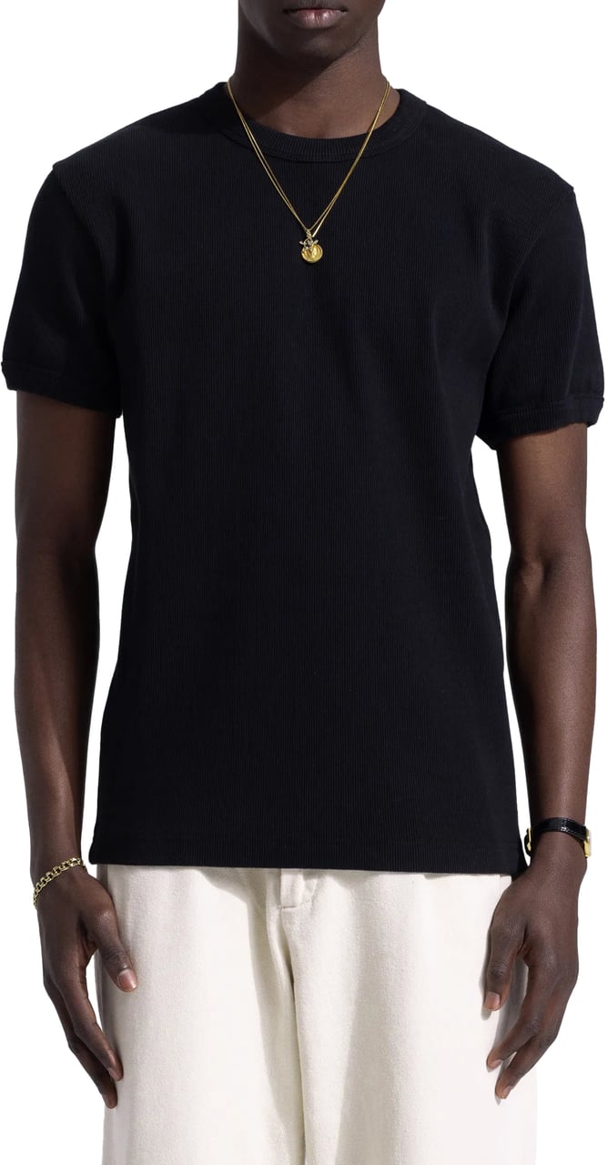 Bram's Fruit Heavy Rib T-shirt - Black Zwart