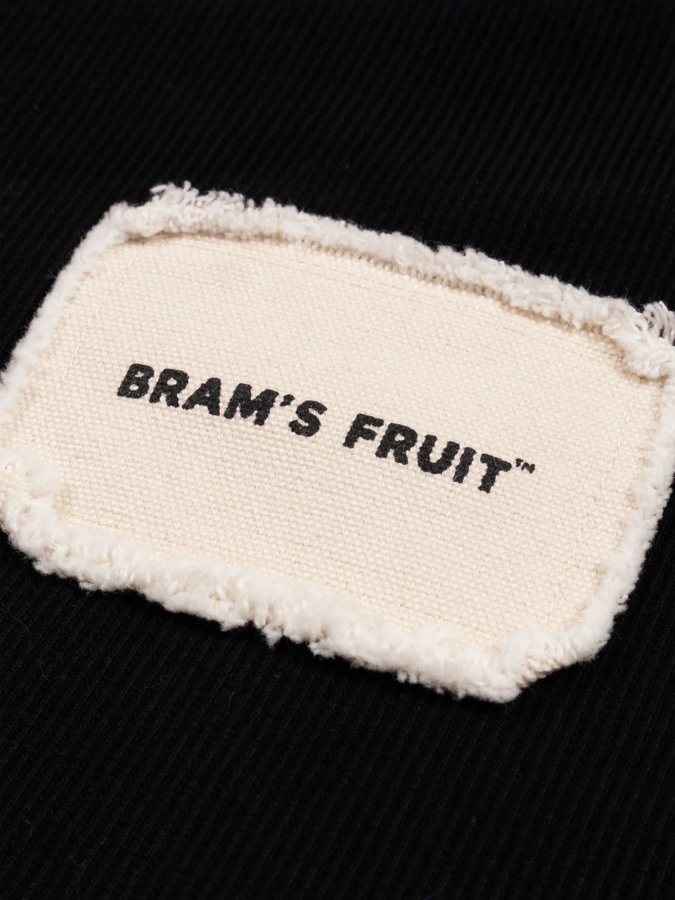 Bram's Fruit Heavy Rib T-shirt - Black Zwart