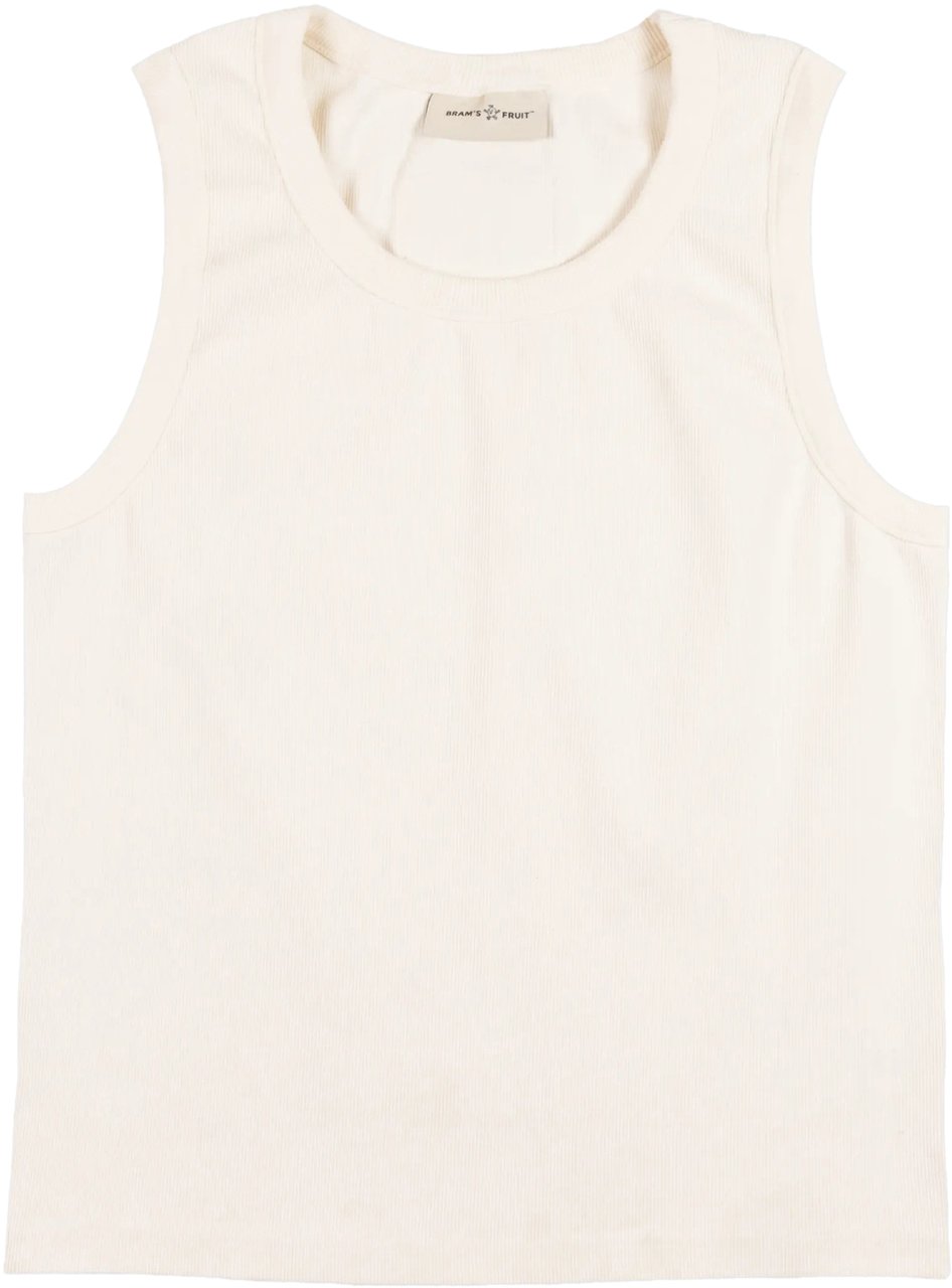 Bram's Fruit Heavy Rib Tanktop - White Wit