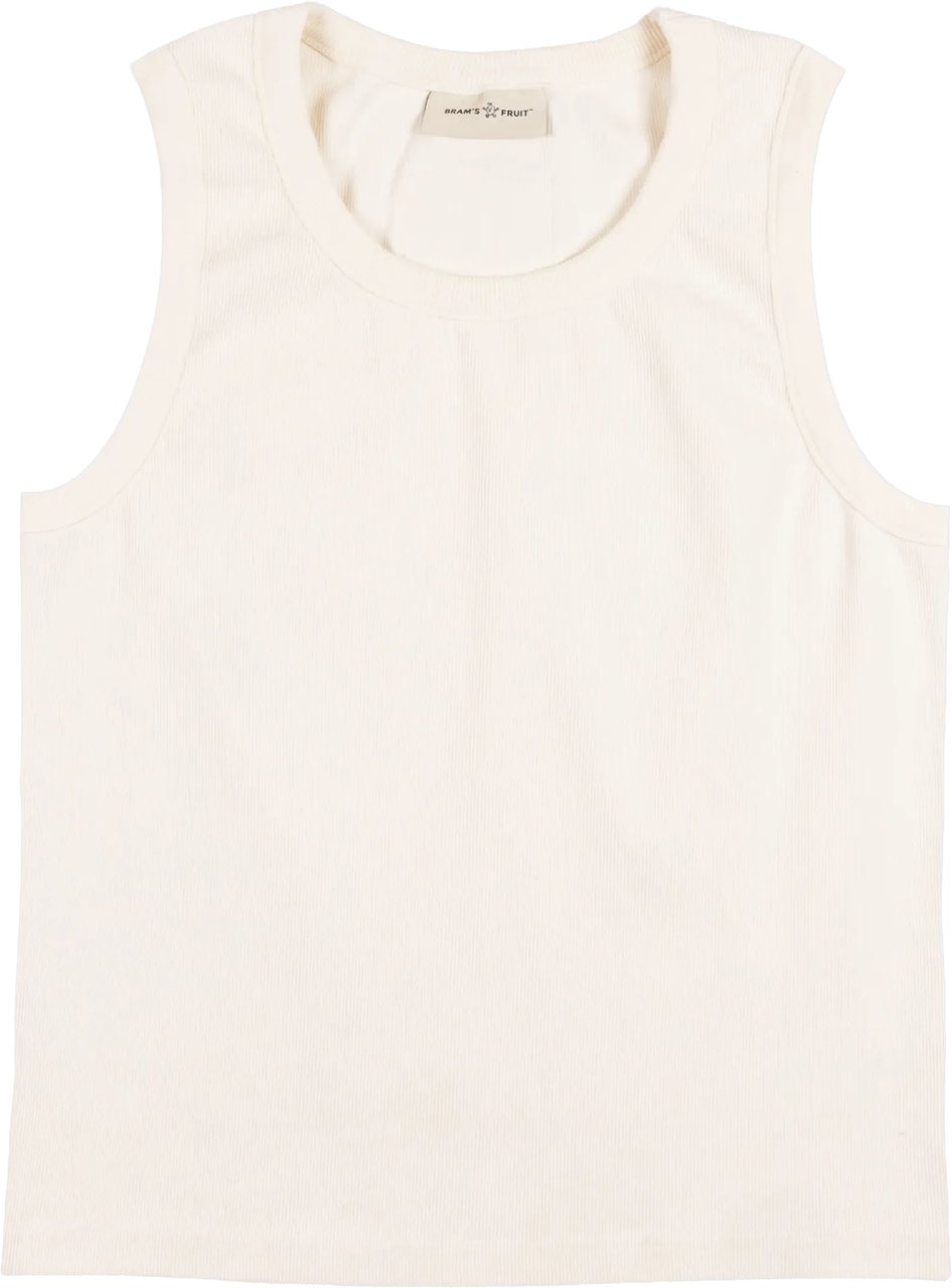 Bram's Fruit Heavy Rib Tanktop - White Wit