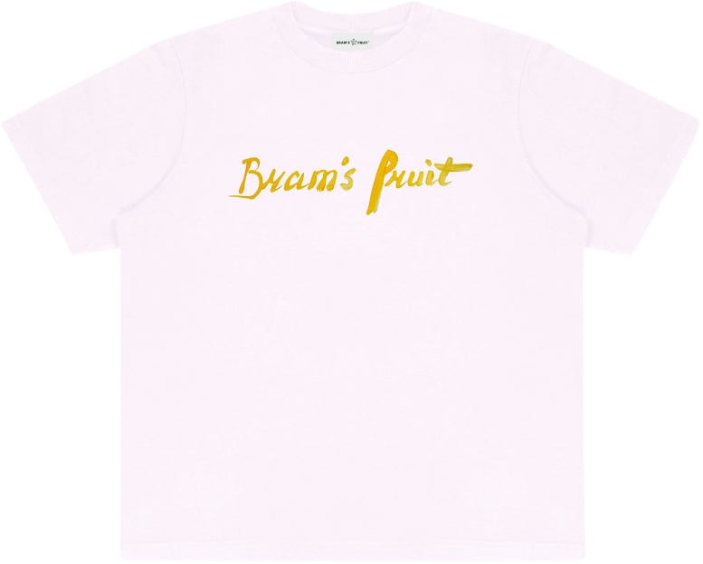 Bram's Fruit Mum's Script Logo T-Shirt - Light Pink Roze