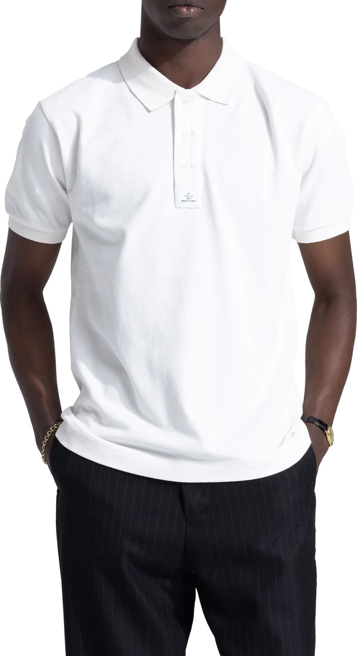 Bram's Fruit Pique Polo - White Wit