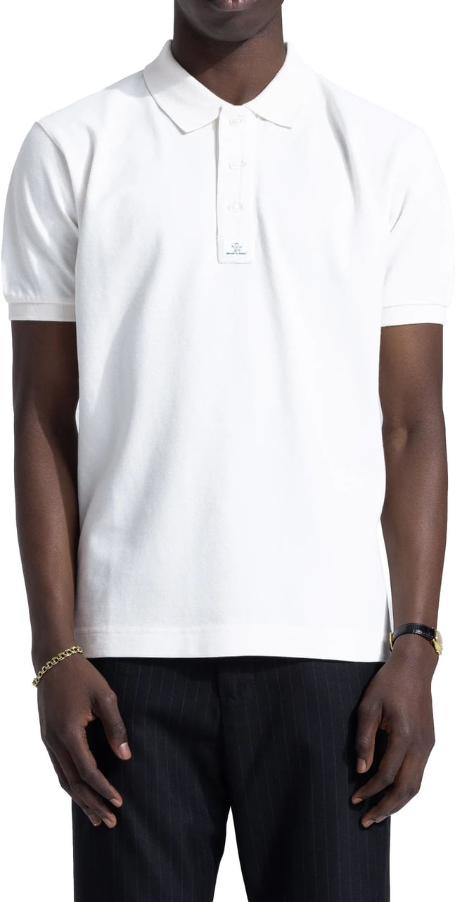 Bram's Fruit Pique Polo - White Wit
