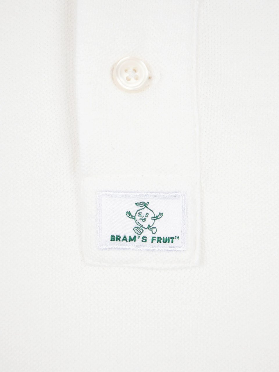 Bram's Fruit Pique Polo - White Wit