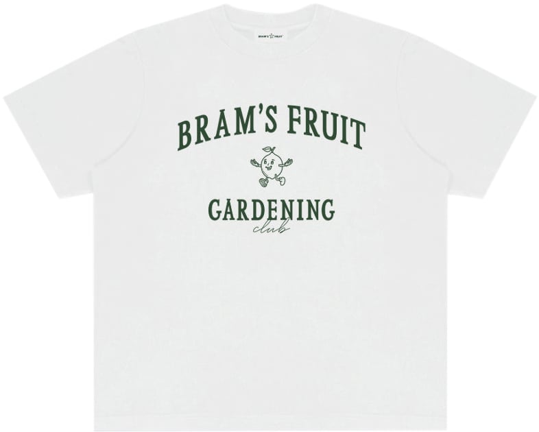 Bram's Fruit Gardening Club T-Shirt - White Wit